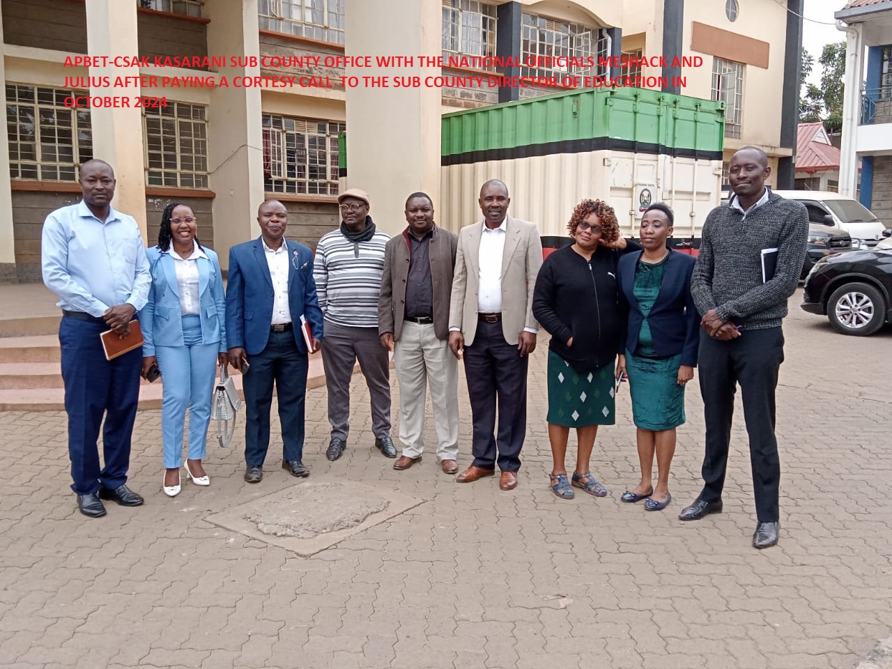 APBET-CSAK KASARANI OFFICE WITH NATIONAL OFFICE AT KASARANI SCDE OFFICES